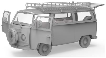 Available To Order – T2 Model 1967 Bus 1:35 AK Interactive Model (AKI 35022)