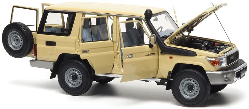 Available To Order – Toyota Land Cruiser 76 2017 Beige 1:18 (ALM 870102)