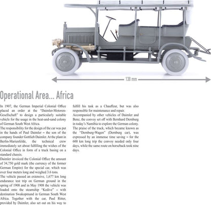 Available to Order – Daimler Dernburg-wagen Grey/green *pack Surrounded with Soft Foam* 1:43 Autocult Model (ATC 01017)