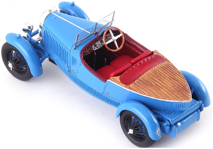 Available to Order – Bugatti Type 40 Boattail Speedster Blue 1:43 Autocult Model (ATC 01023)