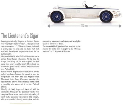 Available to Order – Packard 6th Series Thomspson Special White 1:43 Autocult Model (ATC 02032)
