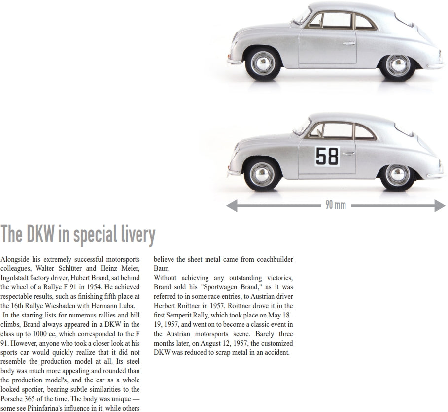 Available To Order – DKW F91 Sportwagen Brand Silver 1:43 AutoCult Model (ATC 02036-1)
