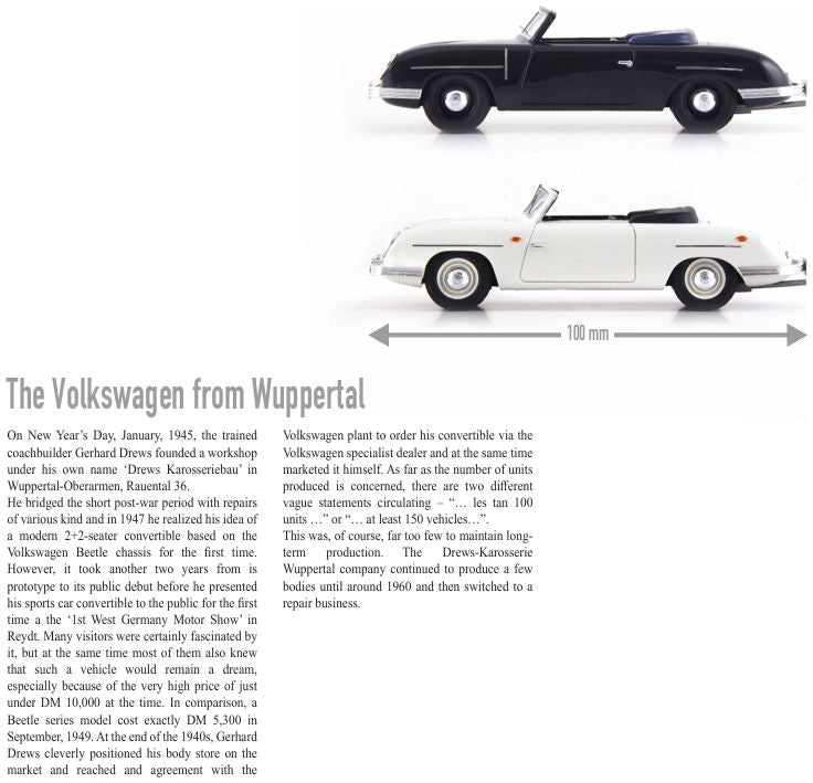 Available To Order – Drews VW Sport-Convertible White 1:43 (ATC 05051-2)