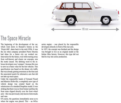 Available to Order – Renault Projet 600 White 1:43 (ATC 06061)