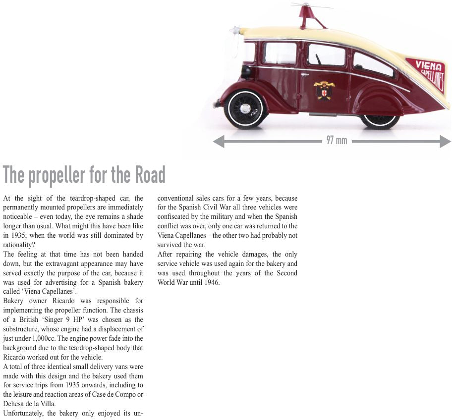 Available to Order – Singer Popular Viena Capellanes Red-Ivory 1:43 (ATC 08023)
