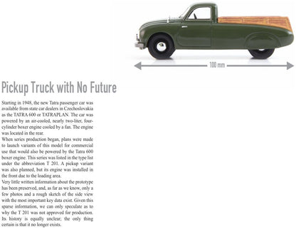Available to Order – Tatra 201 Pick-Up Olive 1:43 (ATC 08025)