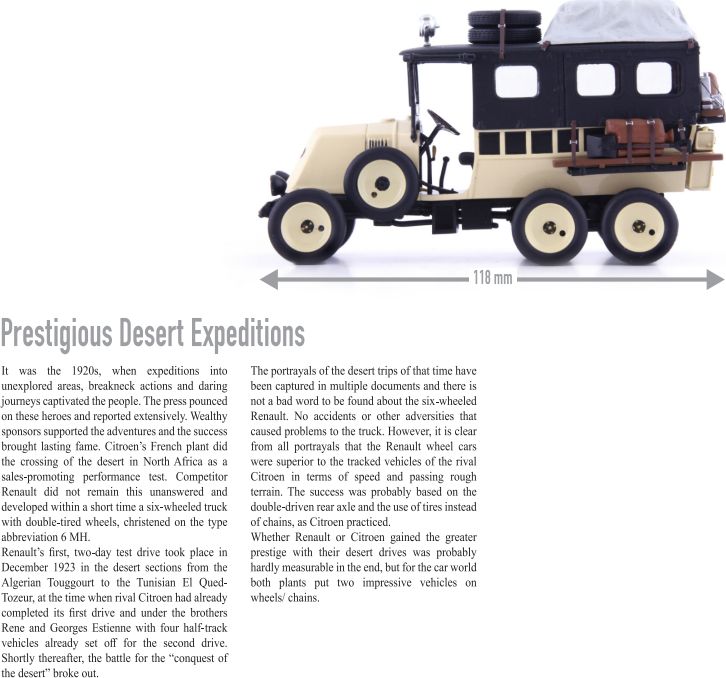 Available to Order – Renault Type MH6 Roues Ivory 1:43 (ATC 11016)