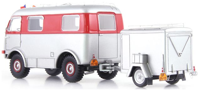 Anniversary Set Tatra T805/Trailer/ USB-Stick '10 Years of Autocult' Yearbook 1:43 AutoCult Model (view 3)