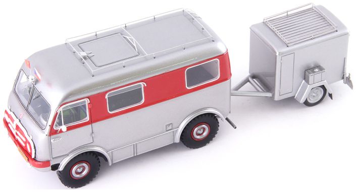 Anniversary Set Tatra T805/Trailer/ USB-Stick '10 Years of Autocult' Yearbook 1:43 AutoCult Model (view 4)
