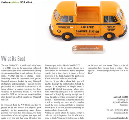 Digital Book of The Year 2025 (USB) w/VW T1 Recovery Bus AutoCult Model (view 6)