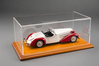 Available To Order – Aichi Display Case with Mahogany Wood Base (Narrow Edge) 1:43 Atlantic Model (ATL 10051)