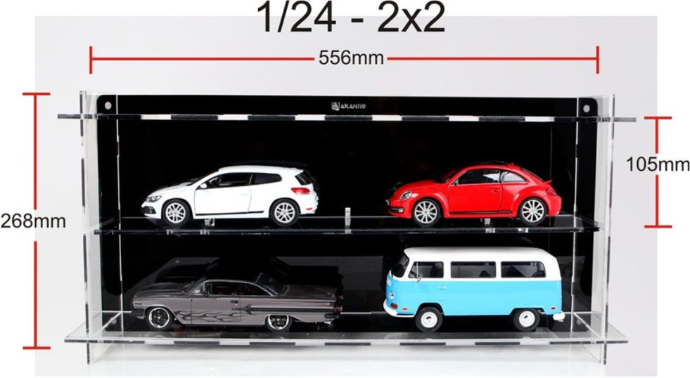 Available To Order – Multicase for scale 4 cars (2x2) 1:24 Atlantic Model (ATL 40056)