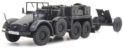 Available to Order – WM Kruppprotze + 37Cmpak Grau 1:87 Ready-Made, Painted 1:87 (ATT 387381)