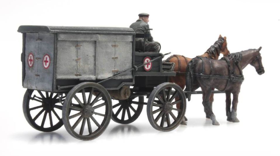 Available to Order – WWI Ambulance 1:87 Ready-Made, Painted 1:87 (ATT 387386)