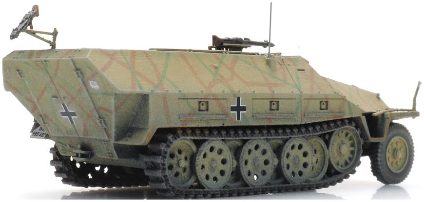Sdkfz 251/1 Ausf D (S)MG Tarnung (WM) Ready-Made, Painted 1:87 Artitec Model (view 2)