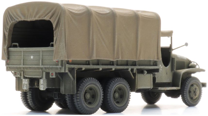 GMC CCKW-353 Cargo w/Hood (US) Ready-Made, Painted 1:87 Artitec Model (view 2)