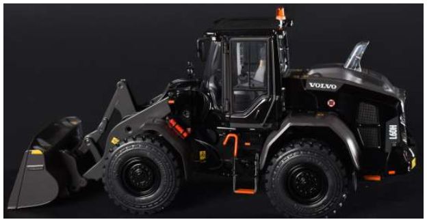 Volvo L60H Wheel Loader Ltd 999pcs Black Edition w/Bucket on Michelin 20-5 R25 XHA2 1:32 – diecast model (view 2)