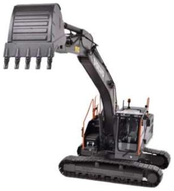 Volvo EC220E Limited Black Edition Crawler Excavator (999 pcs) 1:32 – diecast model (view 3)