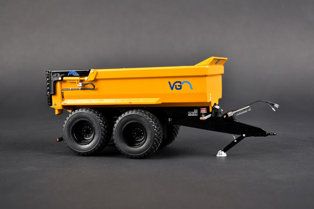 VGM Rocky 24 Tipper Trailer Yellow Black Ltd Edition 1:32 – diecast model (view 4)