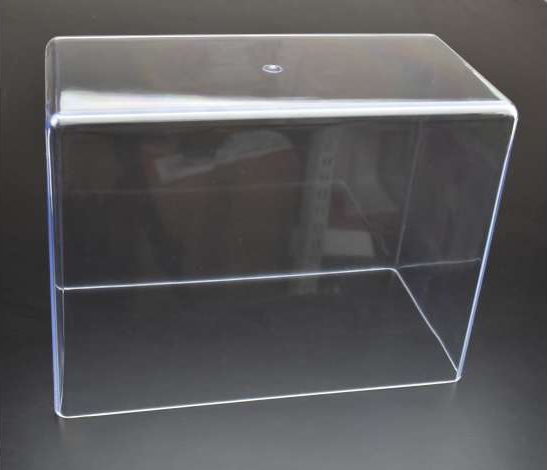 Clear display case, tall (top only) Ideal for construction vehicles 30x15x22cm 1:32 – diecast model (view 3)