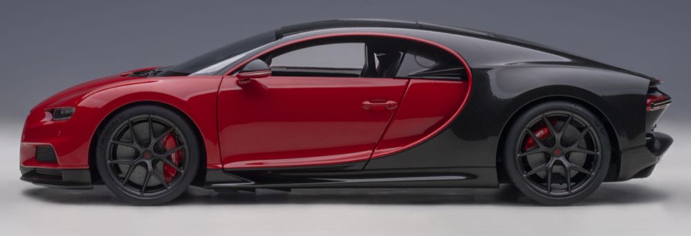 Available To Order – Bugatti Chiron Sport 2019 Italian Red/ Carbon 1:18 (AUT 70996)
