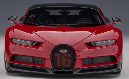 Available To Order – Bugatti Chiron Sport 2019 Italian Red/ Carbon 1:18 (AUT 70996)
