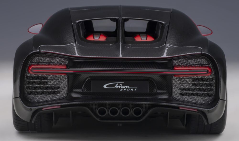 Available To Order – Bugatti Chiron Sport 2019 Italian Red/ Carbon 1:18 (AUT 70996)