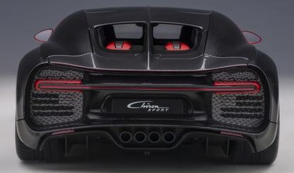 Available To Order – Bugatti Chiron Sport 2019 Italian Red/ Carbon 1:18 (AUT 70996)