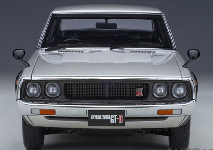 Available to Order – Nissan Skyline 2000GT-R KPGC110 Silver 1:18 (AUT 77471)