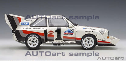 Available To Order – Audi Quattro S1 Pikes Peak Winner 1987 Rohrl #1 (Full Openings) 1:18 (AUT 88700)