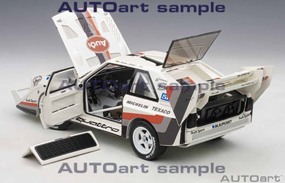Available To Order – Audi Quattro S1 Pikes Peak Winner 1987 Rohrl #1 (Full Openings) 1:18 (AUT 88700)