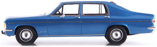 Opel Admiral B Hatchback Sedan Blue Metallic 1:43 – diecast model (view 2)