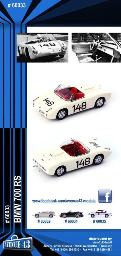 Available To Order – Leaflet #60033 BMW 700RS (AVE LEAF60033)
