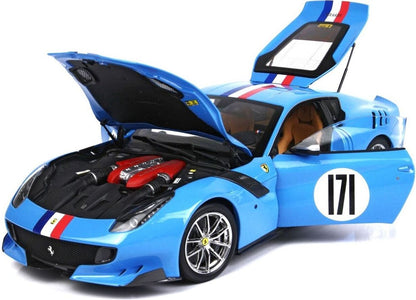 Available To Order – Ferrari F12 TDF 2015 Blue 1:18 BBR Model (BBR 182108)