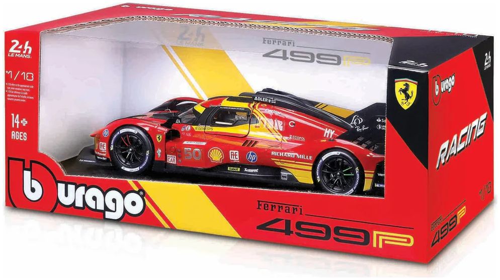 Available To Order – Ferrari 499P Hypercar 24h Le Mans Champion 2024 #50 1:18 (BUR 16303)