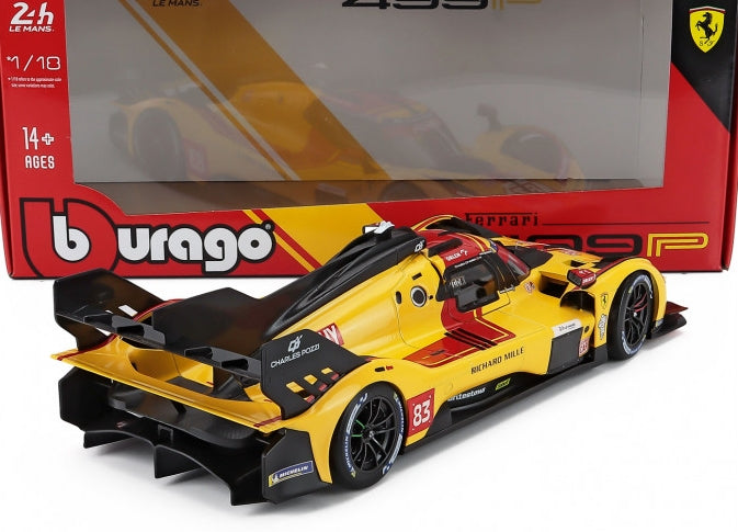 Available To Order – Ferrari 499P 3.0L Turbo V6 AF Corse #83 Winner 24h Le Mans 2025 Kubica/Hanson/Ye 1:18 (BUR 16308)