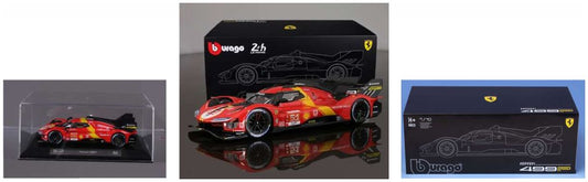Available To Order – Ferrari 499P 24h Le Mans Hypercar 2024 Champion #50 Acrylic Case and Stand 1:18 (BUR 16312)