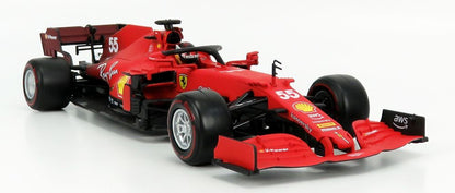 Available To Order – Ferrari SF21 #55 Carlos Sainz 2021 Season Car - Exclusive - Red wall soft tyres 1:18 (BUR 16809SA)