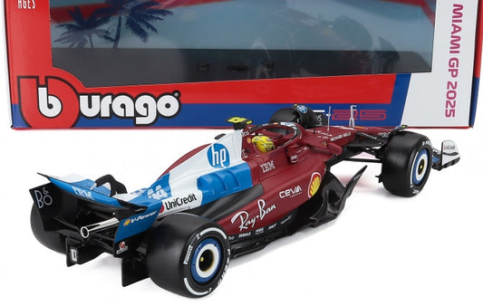 Available To Order – Ferrari F1 SF-25 Team Scuderia Ferrari #44 Miami GP 2025 Lewis Hamilton 1:18 (BUR 16816-44-MIAMI)