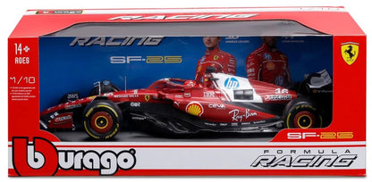 Available To Order – Ferrari F1 SF-25 Team Scuderia Ferrari #16 Charles Leclerc - With Helmet 1:18 (BUR 16816L)
