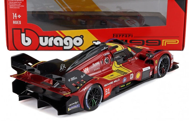 Available To Order – Ferrari 499P 3.0L Turbo V6 AF Corse #51 3rd 24h Le Mans 25 Guidi/Calado/Giovinazzi 1:24 (BUR 26317)