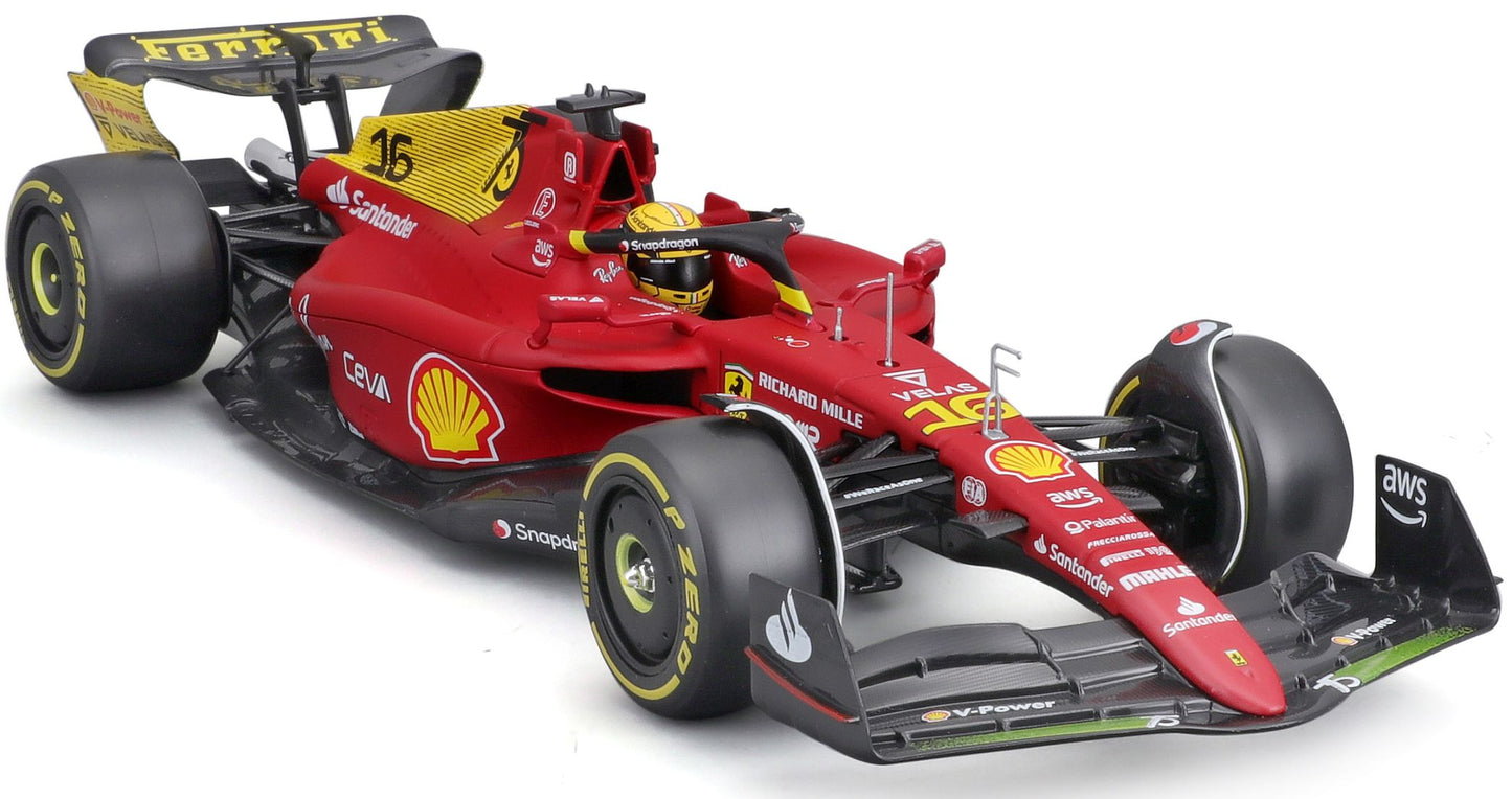Available To Order – Ferrari F1-75 #16 Charles Leclerc 2022 Monza Livery 75th Anniversary 1:24 (BUR 26806L)
