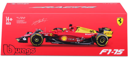 Available To Order – Ferrari F1-75 #16 Charles Leclerc 2022 Monza Livery 75th Anniversary 1:24 (BUR 26806L)