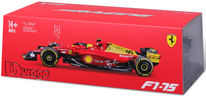 Available To Order – Ferrari F1-75 Monza 75th Anniversary 2022 #55 Carlos Sainz 1:24 (BUR 26806S)