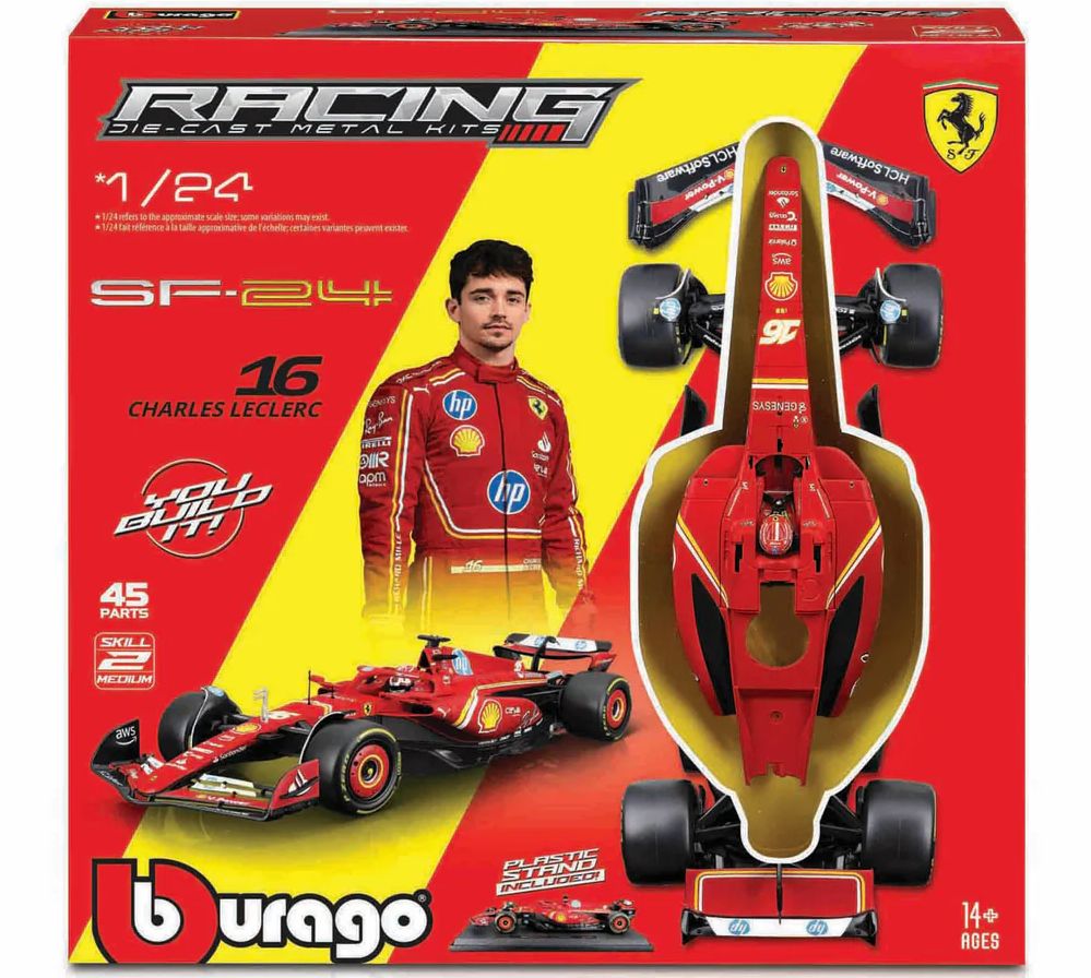 Available To Order – Ferrari F1 SF-24 Model Kit - Leclerc 2024 1:24 (BUR 26856)