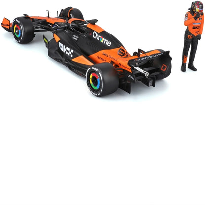 Available To Order – McLaren MCL38 F1 2024 Piastri w/Driver Figure 1:24 Bburago Model (BUR 28040P)