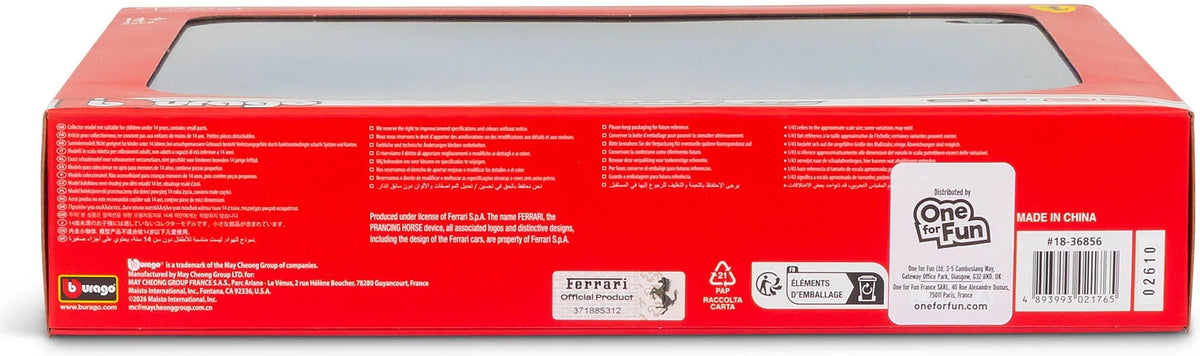Available To Order – Ferrari SF-25 2025 Hamilton Driver Two Pack 1:43 Bburago Model (BUR 36856H)