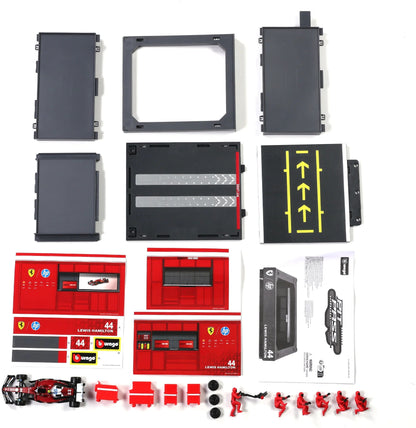 Available To Order – Ferrari SF-25 2025 Pit Pass Diorama Hamilton 1:43 Bburago Model (BUR 36865H)