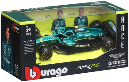 Available To Order – Aston Martin AMR 25 #14 Fernando Alonso 2025 1:43 Bburago Model (BUR 38250A)