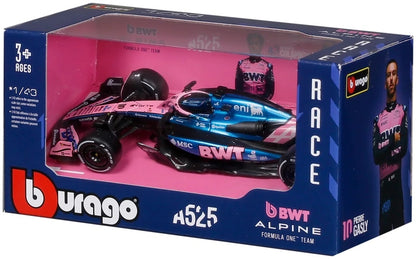 BWT Alpine A525 #10 Pierre Gasly 2025 1:43 Bburago F1 Model (BUR 38257G)